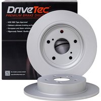 Rear Solid Brake Disc Pair - 278mm Diameter DRIVETEC Fits: FIAT SEDICI