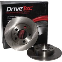 Rear Solid Brake Disc Pair - 270mm Diameter DRIVETEC Fits: CHRYSLER SEBRING