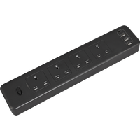 SEALEY Extension Cable 2.6M 4 X 230V + 2 X Usb Sockets - Black | EL34USBB | GSF Car Parts