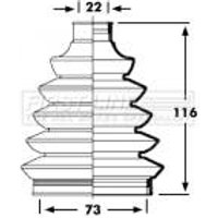 Cv Boot Kit FIRSTLINE Fits: CITROEN C2