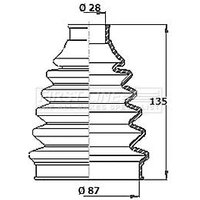 Cv Boot Kit FIRSTLINE Fits: CITROEN GRAND C4 PICASSO