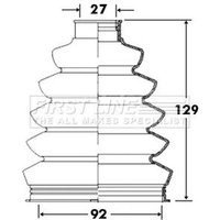 Cv Boot Kit FIRSTLINE Fits: ALFA ROMEO BRERA