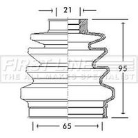 Bellow Kit Driveshaft FIRSTLINE Fits: CITROEN DS3