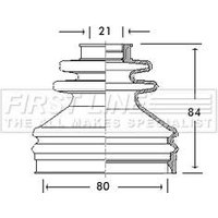 Cv Boot Kit FIRSTLINE Fits: AUDI CABRIO