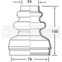 Cv Joint Boot Kit FIRSTLINE Fits: PEUGEOT EXPERT