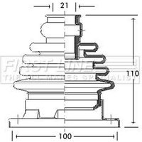 Bellow Kit Driveshaft FIRSTLINE Fits: VOLKSWAGEN BEETLE (New)