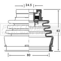 Cv Boot Kit FIRSTLINE Fits: FIAT MULTIPLA
