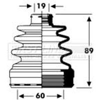 Cv Boot Kit FIRSTLINE Fits: DAEWOO MATIZ