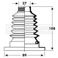 Cv Boot Kit FIRSTLINE Fits: SEAT LEON