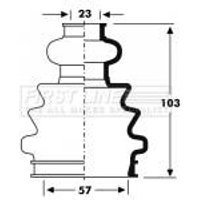 Cv Boot Kit FIRSTLINE Fits: SEAT IBIZA