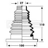 Cv Boot Kit FIRSTLINE Fits: SEAT ALTEA