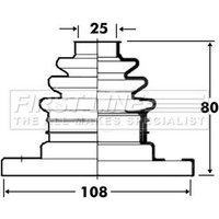 Cv Boot FIRSTLINE Fits: ALFA ROMEO 164
