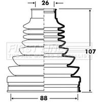 Cv Boot Kit FIRSTLINE Fits: ALFA ROMEO GIULIETTA