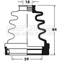 Cv Boot Kit FIRSTLINE Fits: FORD FUSION