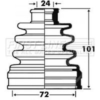 Cv Boot Kit FIRSTLINE Fits: TOYOTA RAV4