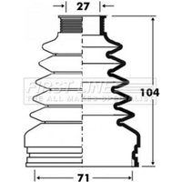 Cv Joint Boot Kit FIRSTLINE Fits: SEAT IBIZA