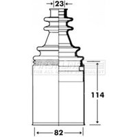 Cv Joint Boot Kit FIRSTLINE Fits: RENAULT TRAFIC