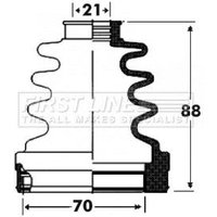 Cv Joint Boot Kit FIRSTLINE Fits: OPEL TIGRA