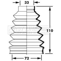 Bellow Kit Driveshaft FIRSTLINE Fits: MERCEDES A170