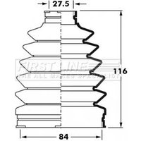 Bellow Kit Driveshaft FIRSTLINE Fits: MAZDA RX8