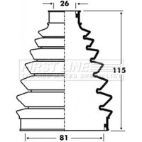 Cv Boot Kit FIRSTLINE Fits: RENAULT CAPTUR
