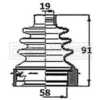 Cv Joint Boot Kit FIRSTLINE Fits: TOYOTA VITZ (IMP)