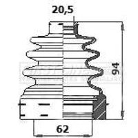 Cv Boot Kit FIRSTLINE Fits: VAUXHALL ADAM (M13)
