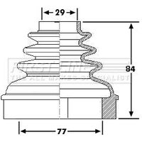 Cv Boot Kit FIRSTLINE Fits: PEUGEOT 508