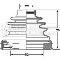 Cv Boot Kit FIRSTLINE Fits: FIAT DUCATO Van (250_)