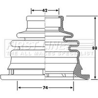 Cv Boot Kit FIRSTLINE Fits: RENAULT AVANTIME