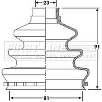 Cv Joint Boot Kit FIRSTLINE Fits: VAUXHALL INSIGNIA