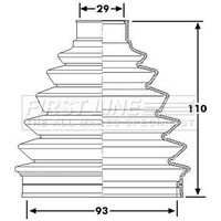 Cv Boot Kit FIRSTLINE Fits: TOYOTA PROACE
