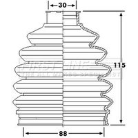 Cv Boot Kit FIRSTLINE Fits: MERCEDES A160