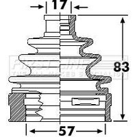 Cv Boot Kit FIRSTLINE Fits: NISSAN X-TRAIL