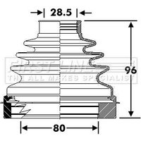 Cv Boot Kit FIRSTLINE Fits: RENAULT KADJAR