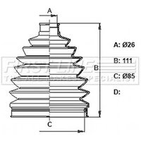 Cv Boot Kit FIRSTLINE Fits: KIA SPORTAGE