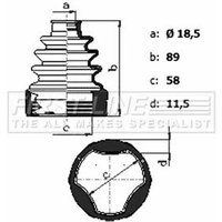 Cv Joint Boot Kit FIRSTLINE Fits: CHEVROLET SPARK
