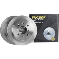 Rear Solid Brake Disc Pair Non-coated (oiled) R90 - 238mm Diameter FRICTION1 Fits: Honda Jazz 1.3