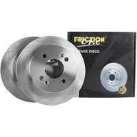 Rear Solid Brake Disc Pair Non-coated (oiled) R90 - 234mm Diameter FRICTION1 Fits: Hyundai i10 1.2