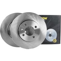 Front Vented Brake Disc Pair Non-coated (oiled) R90 - 256mm Diameter FRICTION1 Fits: VW Load Up 1.0