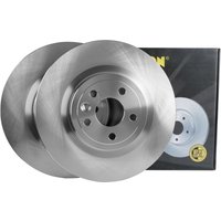 Rear Vented Brake Disc Pair Non-coated (oiled) R90 - 325mm Diameter FRICTION1 Fits: Jaguar F-Pace 2.0 TD4