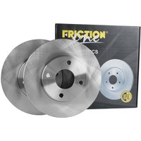 Front Vented Brake Disc Pair Non-coated (oiled) R90 - 262mm Diameter FRICTION1 Fits: Ford Fiesta 1.0 EcoBoost mHEV