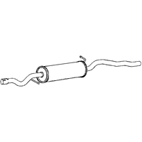 Middle Box/silencer A2a Fits: SEAT ALHAMBRA