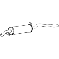 Middle Box/silencer A2a Fits: VOLKSWAGEN SHARAN