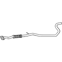 Exhaust Pipe A2a Fits: FORD KA
