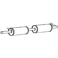 Rear Pipe/silencer A2a Fits: FORD TRANSIT