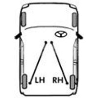 Handbrake Cable - Rear FIRSTLINE Fits: VOLKSWAGEN GOLF