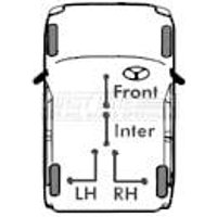 FIRSTLINE Handbrake Cable - Centre | FKB1893 | GSF Car Parts