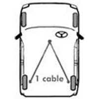 FIRSTLINE Daewoo Matiz Handbrake Cable - Rear | FKB2399 | GSF Car Parts