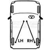 Handbrake Cable - Rear Rh FIRSTLINE Fits: IVECO DAILY